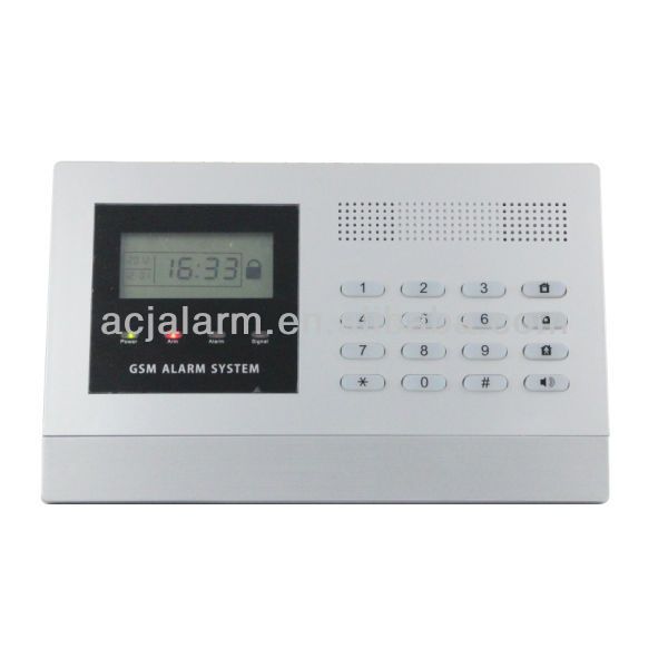 LCD display Intelligent voice guide Home GSM burglar alarm system