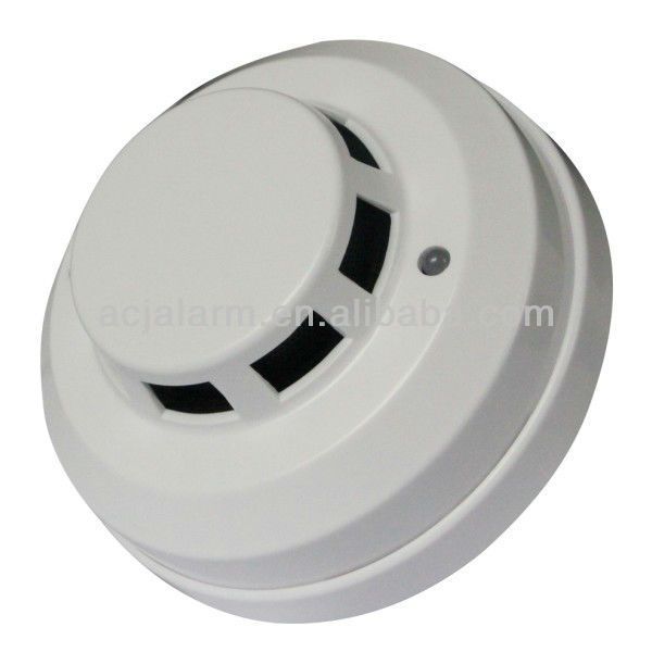 Wired high accuracy photoelectric sensor smoke detector with CE and En