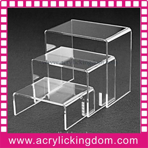 Step-shaped acrylic riser