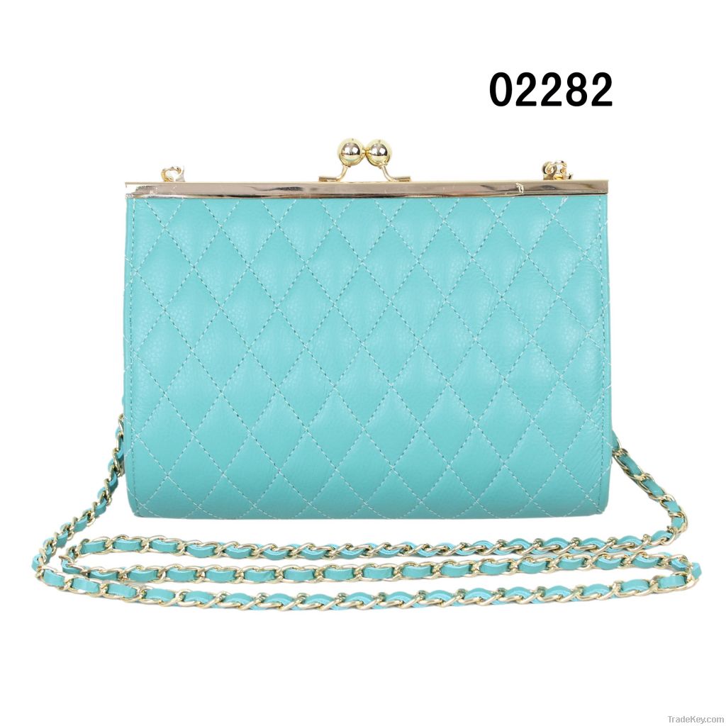 Fashion PU lady shoulder handbag in guangzhou