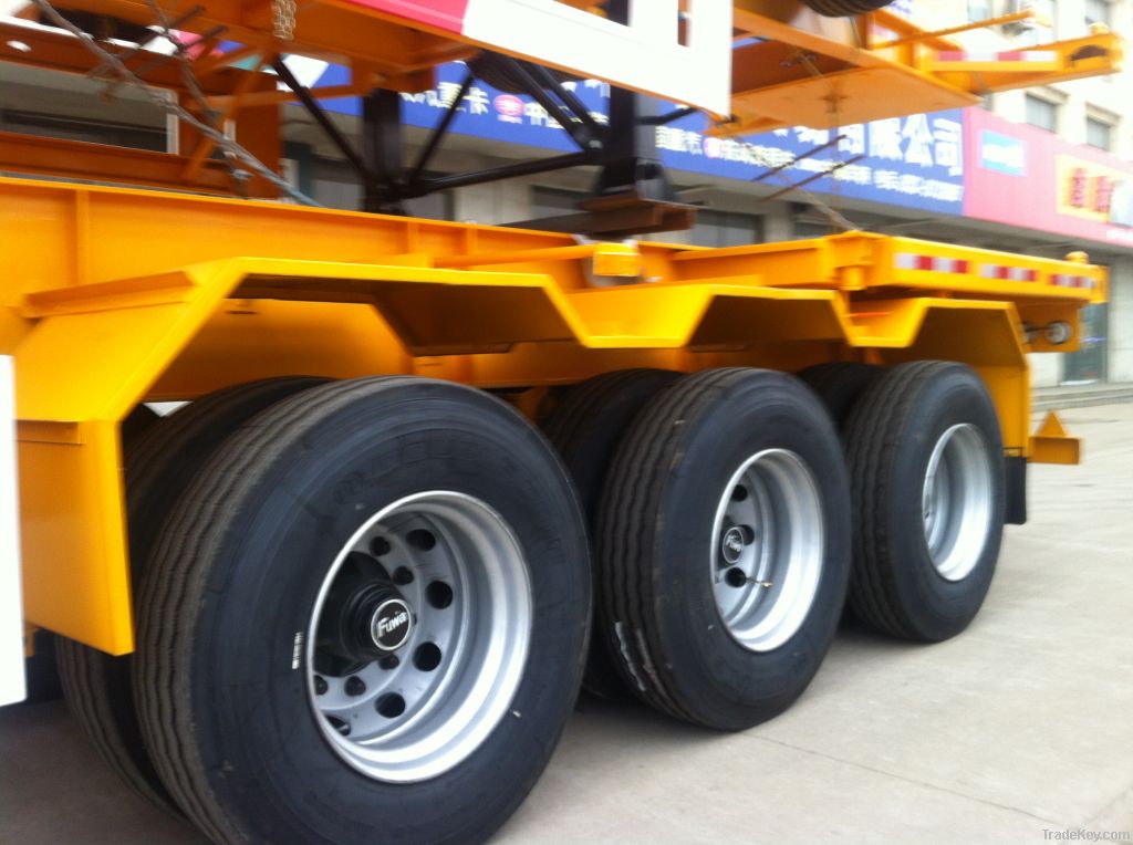 40ft 3 axles skeleton semi trailer