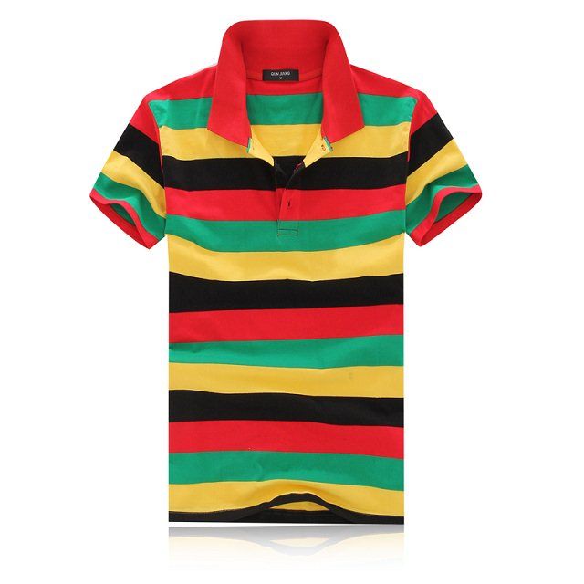 Men stripes polo shirts LX-MT3044