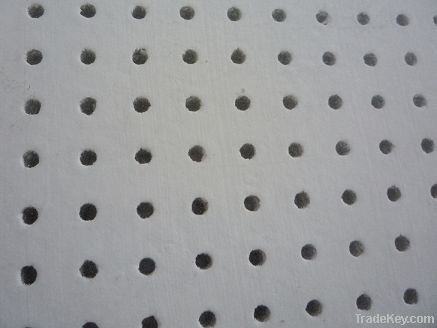 Perforated mineral fiber board
