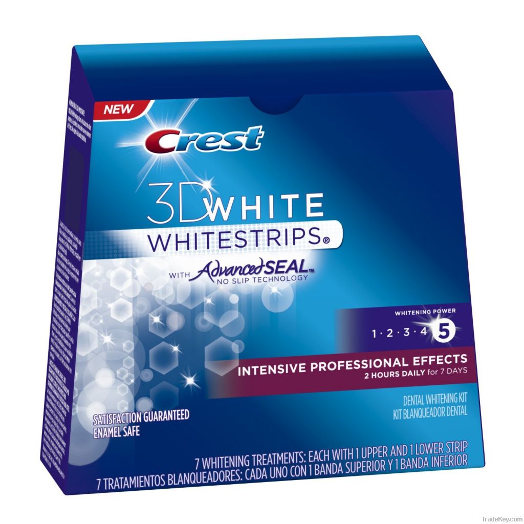 Crest 3d White Intensive Professional Effects Teeth Whitening Strips 7