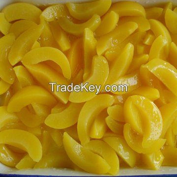 canned yellow peach in light syrup