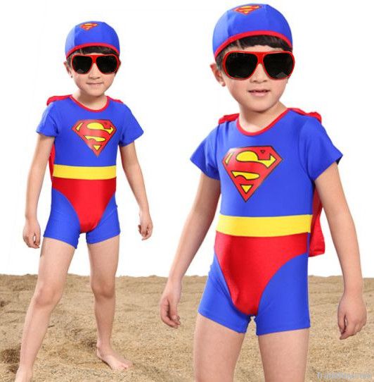 Boys' Superman Design Swimwear