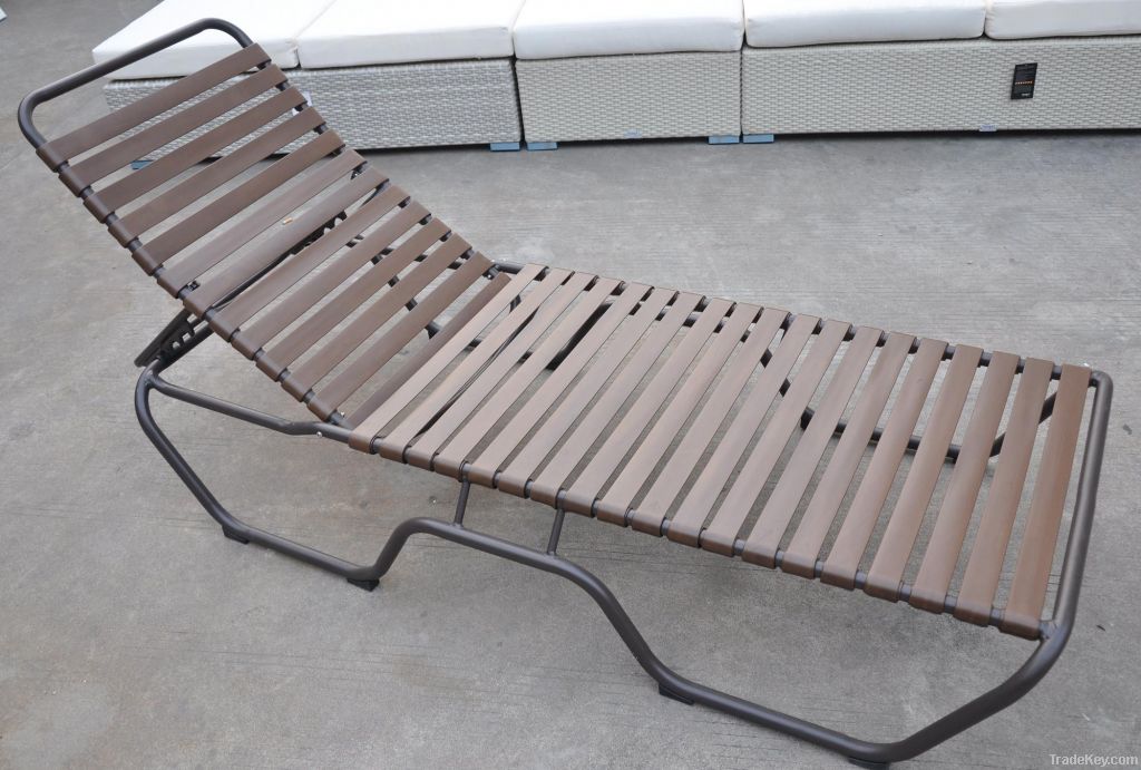 aluminum rattan sun lounge