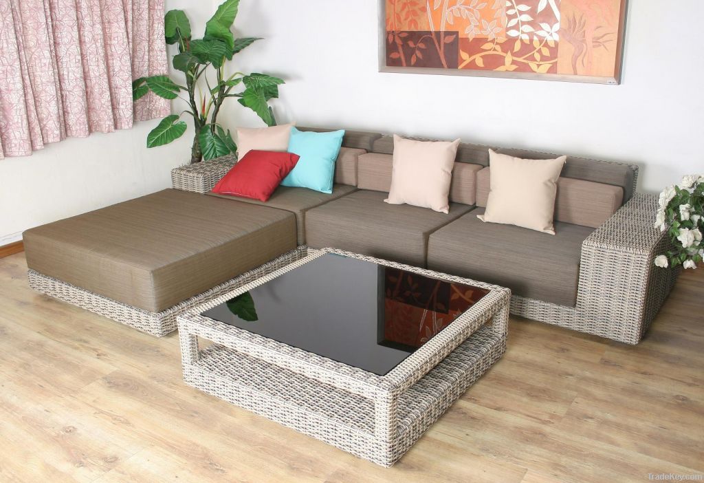 white wicker rattan furniture for outdoor