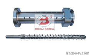 Extruder single screw barrel with vented design for extruder