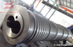 conical twin screw barrel for extruder machine