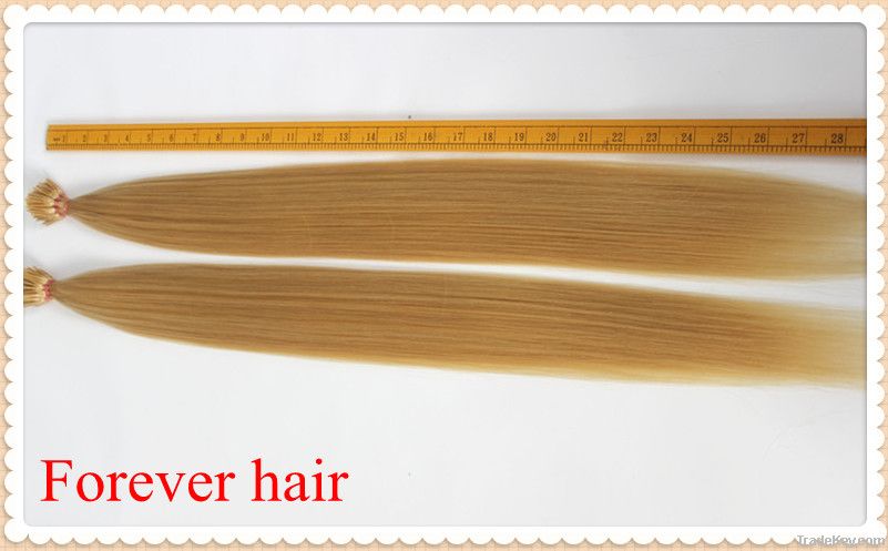 100% remy hair wholesale russian remy hair I tip hair extension