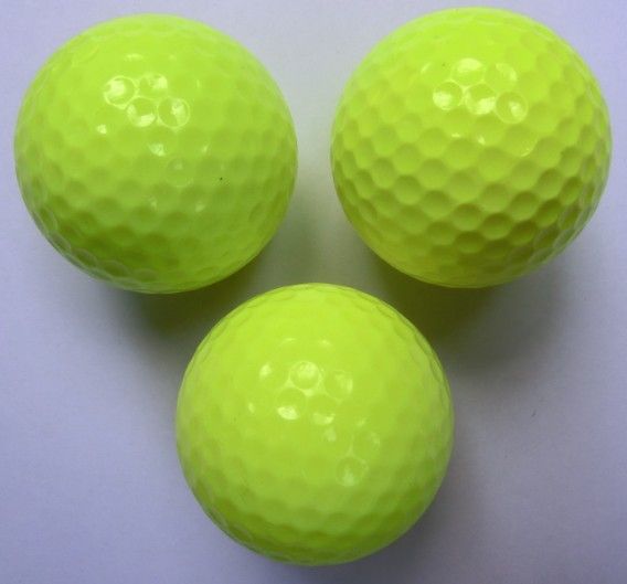  Golf Ball, Fluorescent Color, Two Layers, Compression 80 to 90 