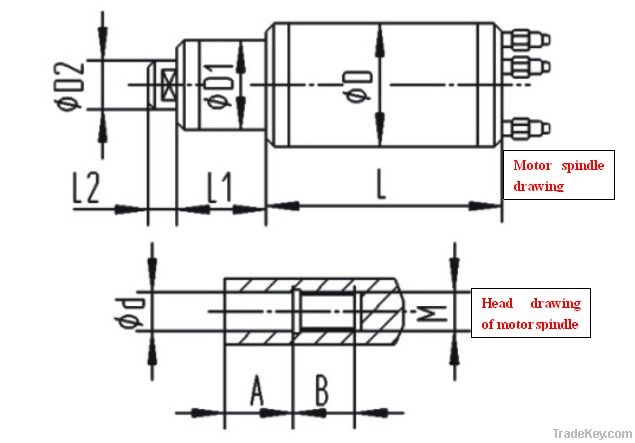 2.2kw milling atc spindle motor