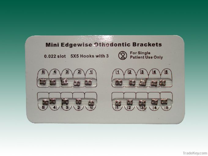 orthodontic edgewise  bracket monoblock