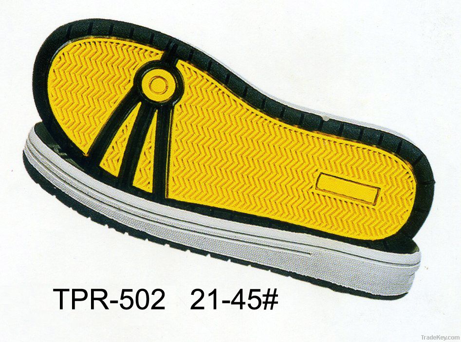 TPR outsoles of skate shoes