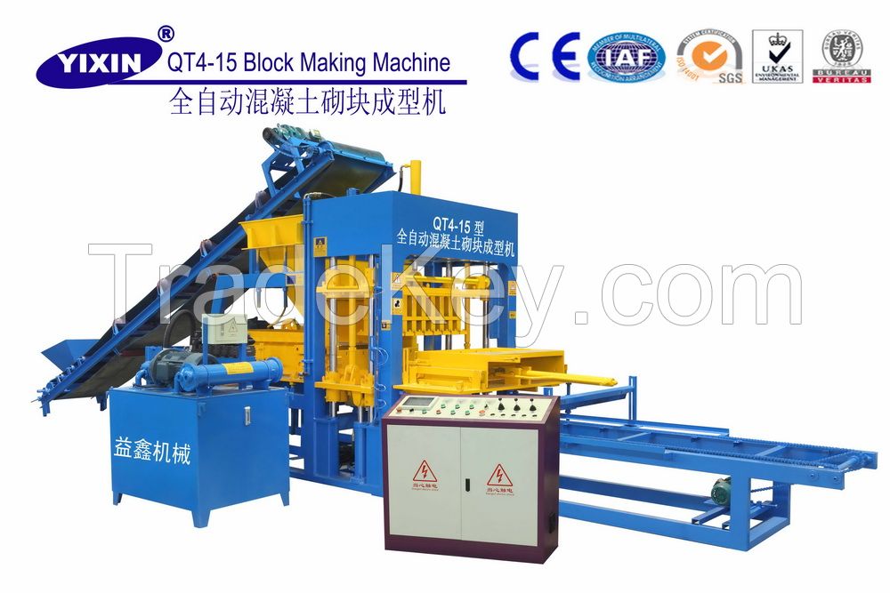 new product of QT4-15 small concrete semi-automatic block machine