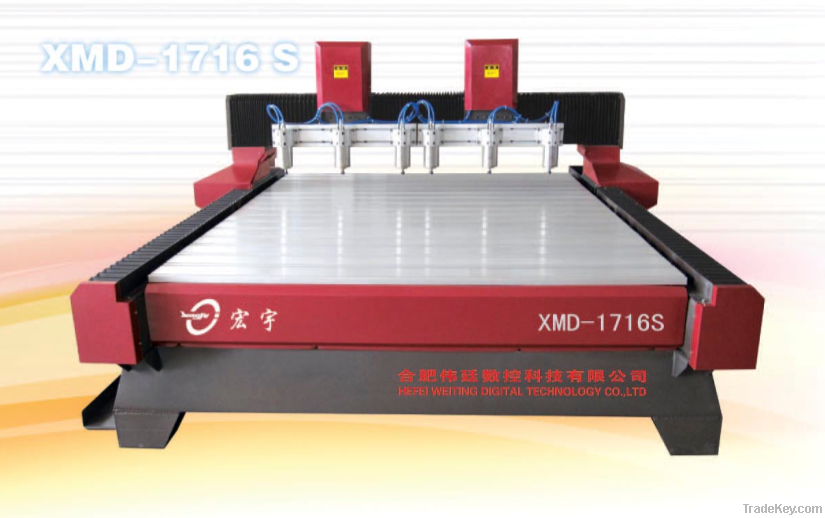 XMD-1716S high-precision cnc router machine with 6 heads