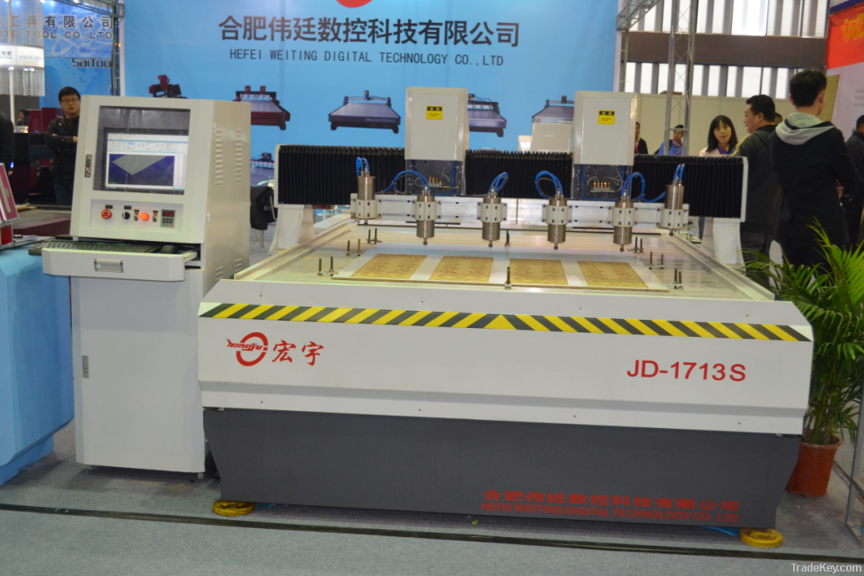 XMD-1716S high-precision cnc router machine with 6 heads