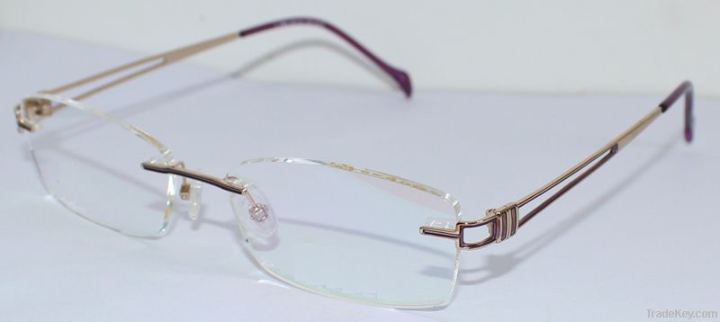 New Fashion Rimless Titanium Optical Frame