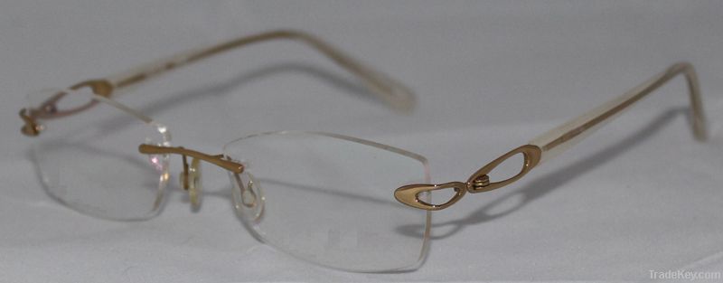 New Fashion Rimless Titanium Optical Frame