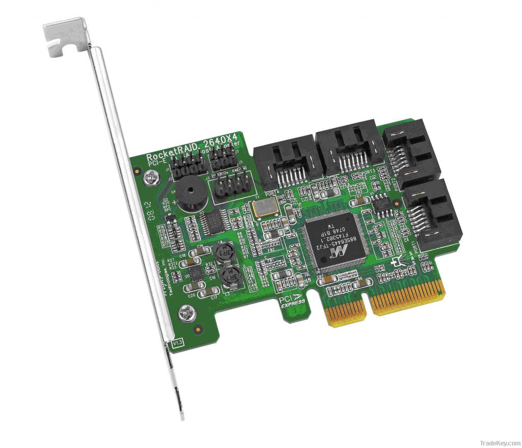RocketRAID 2640 x4 4-Port, 3Gb/s PCI-E X4 SAS/ SATA Adapter