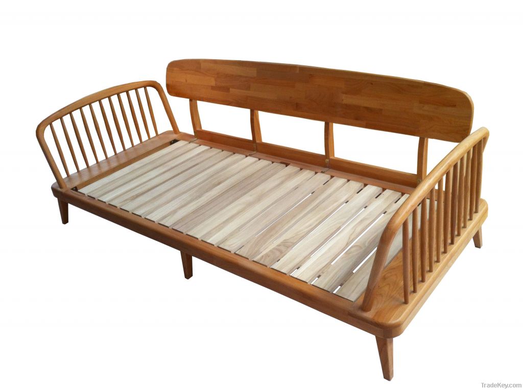 Solid wood sofa bed/couch