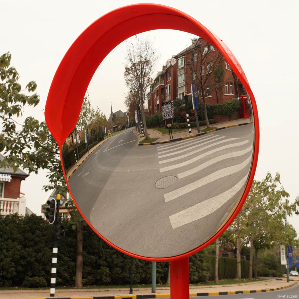 100cm outdoor traffic safety round convex mirror, PC convex mirror