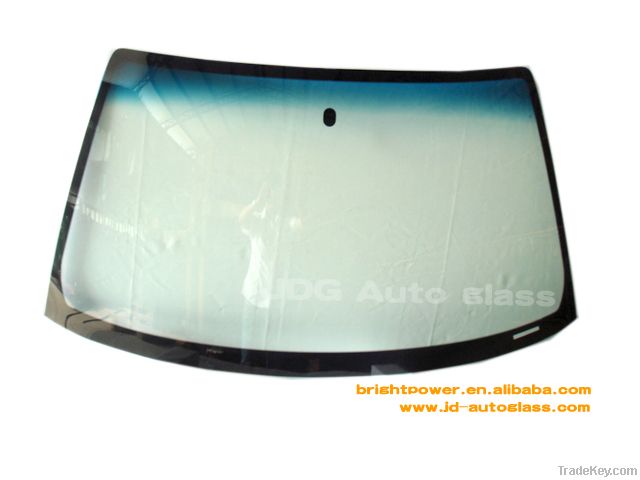 Laminated front windshield glass