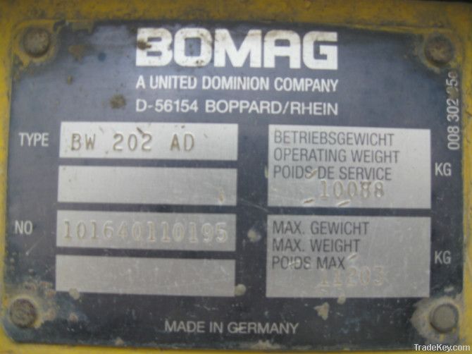 Used Bomag-202AD roller