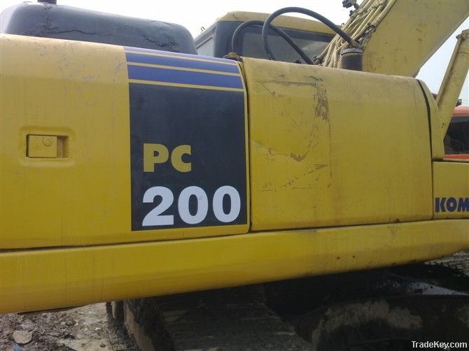 used Komatsu PC200-7 excavators, crawler excavators