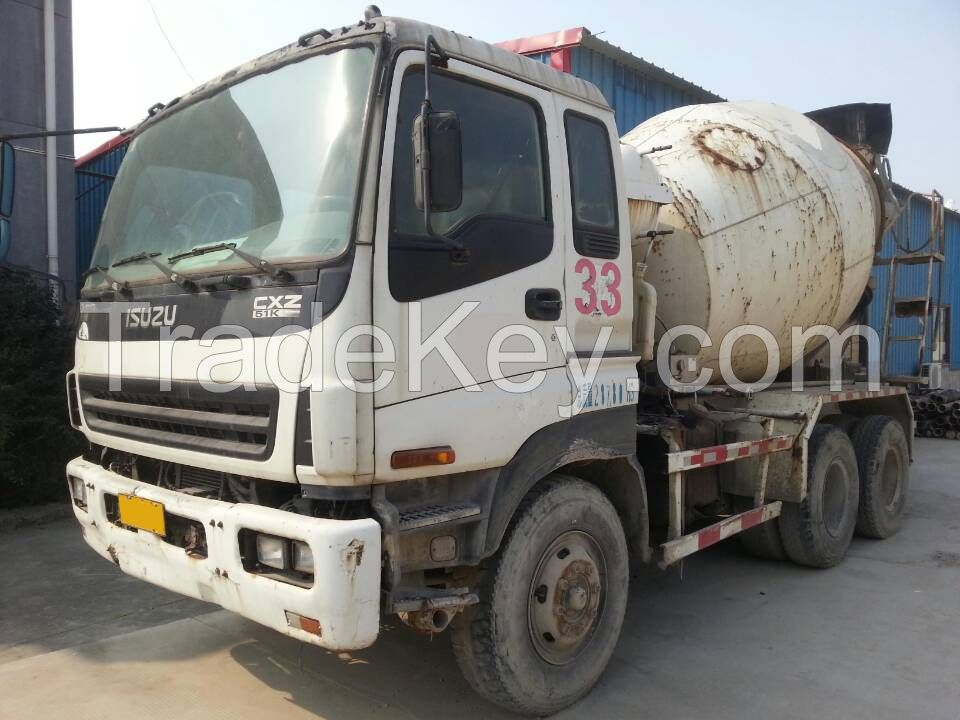 concrete mixer, used ISUZU 10 m3.