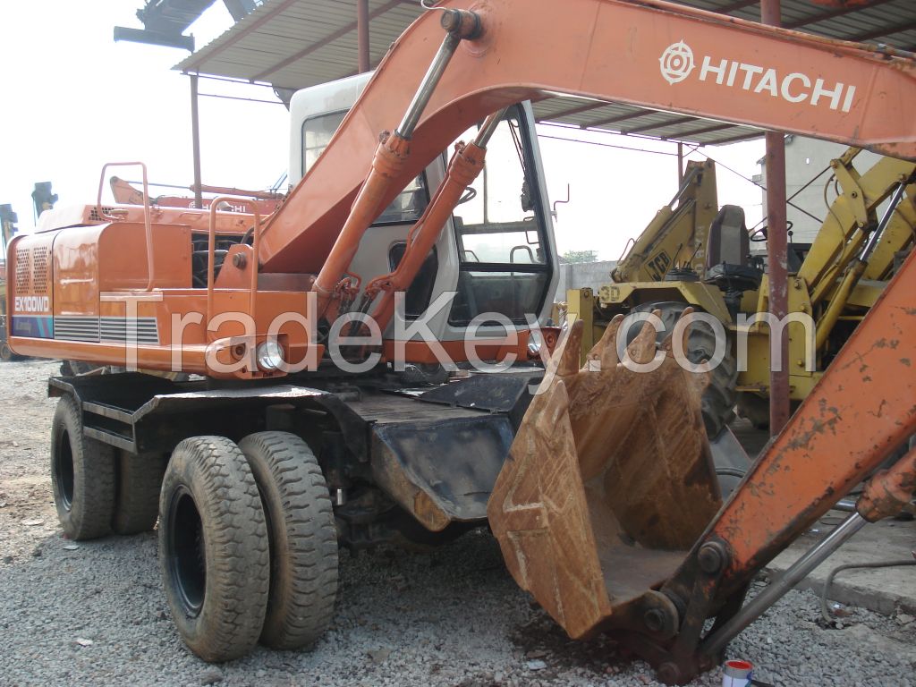 used wheel excavator HITACHI EX100WD.