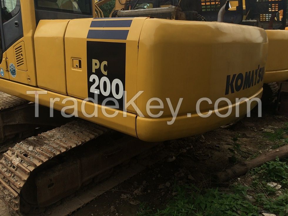 used Komatsu PC200-7 excavator