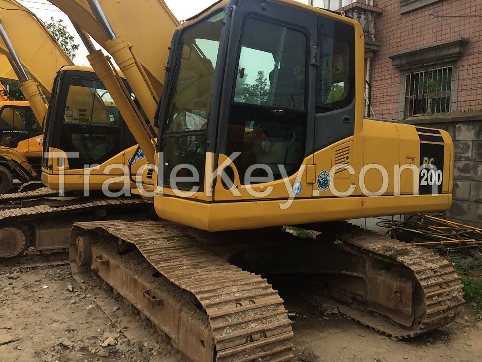 used Komatsu PC200-7 excavator