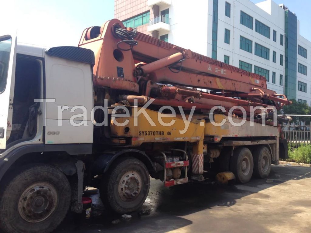 used SANY 45 m concrete pump,VOLVOtruck.