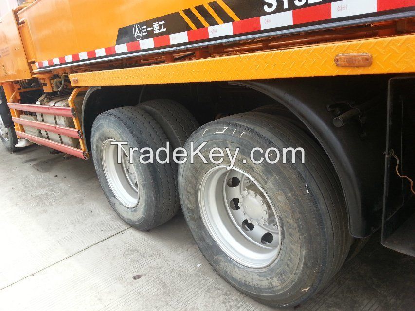 used SANY 37 m concrete pump,ISUZU truck.