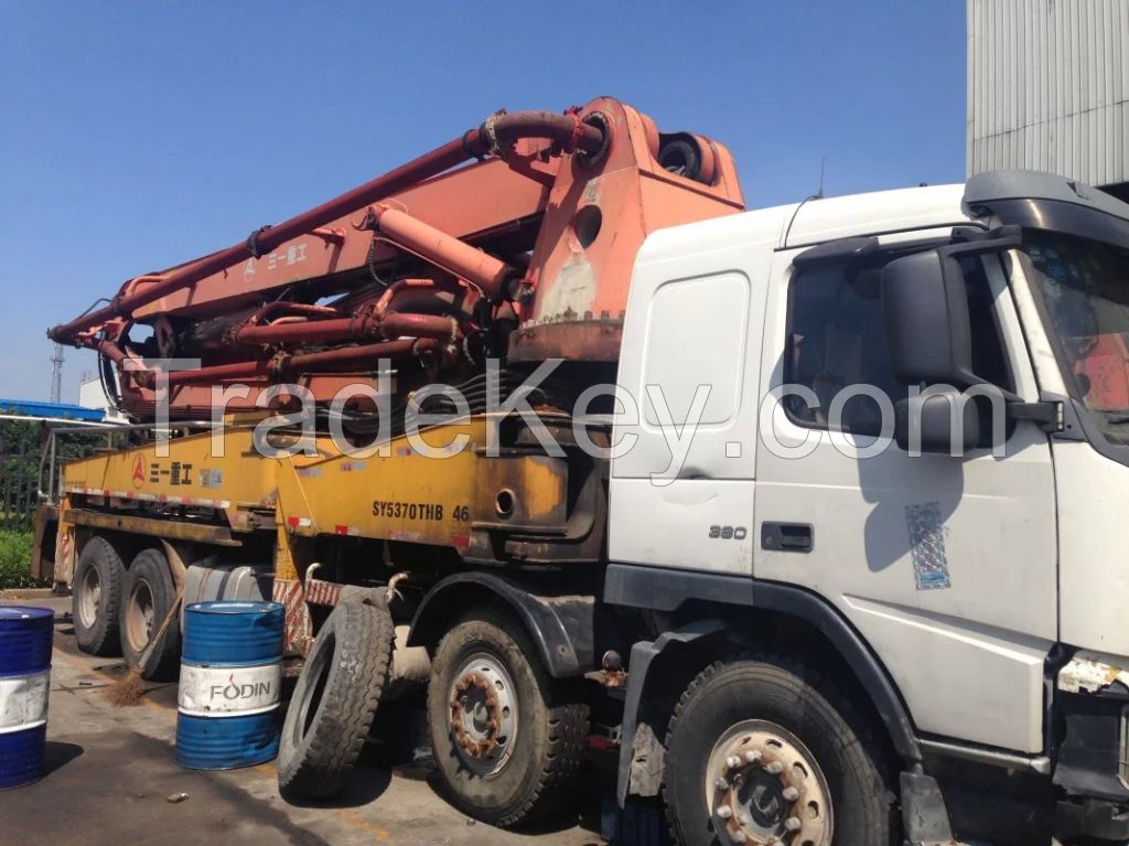 used SANY 45 m concrete pump,VOLVOtruck.