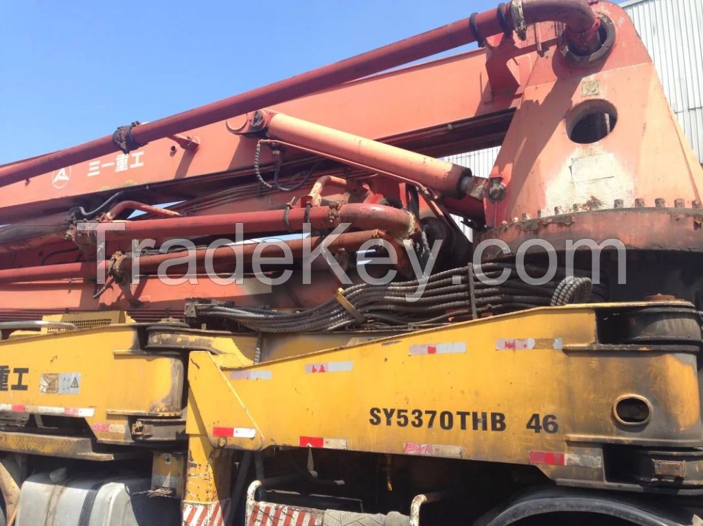 used SANY 45 m concrete pump,VOLVOtruck.