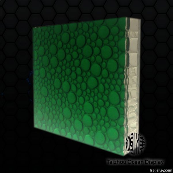 Resin waterdrop honeycomb ceiling panel