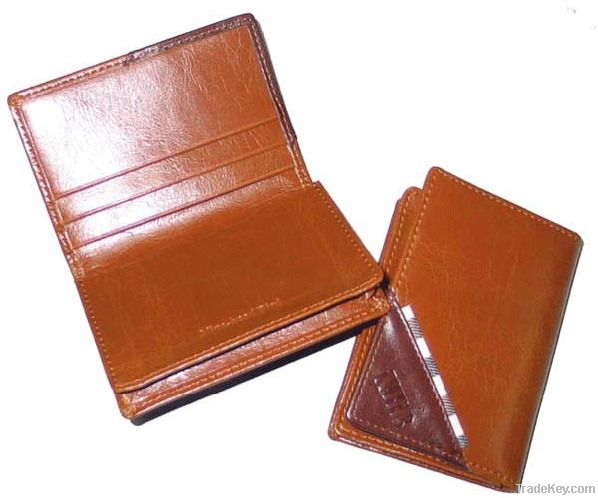 Leather best sale factory card holder