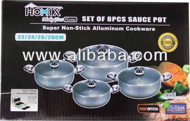 Alu Non Stick Sauce Pot Set 22/24/26/28cm