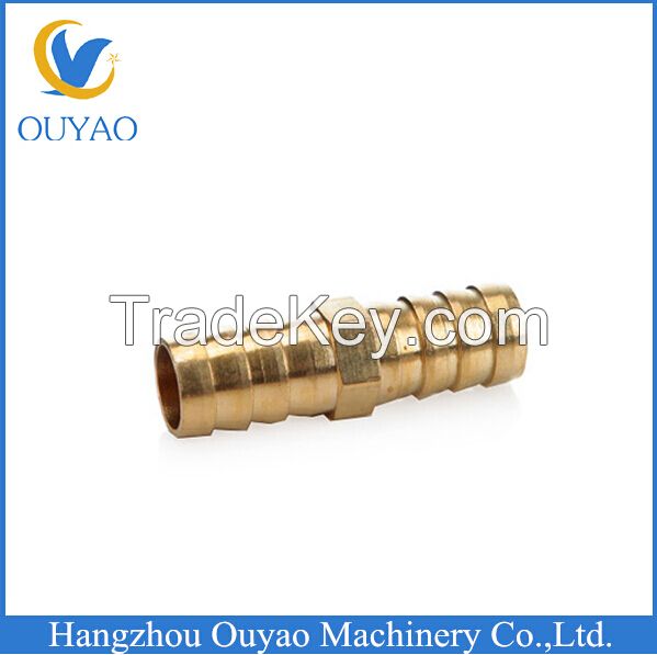 new design cnc machining brass adapter for PU pipes with competitive price 