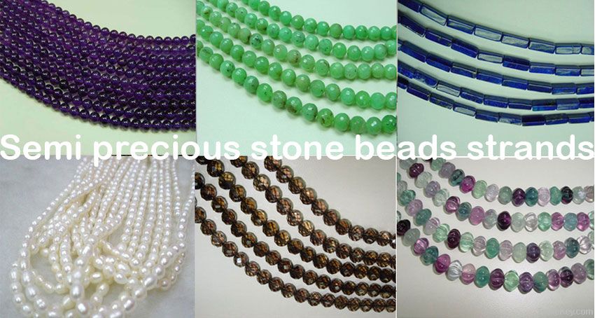 semi precious stone beads strands