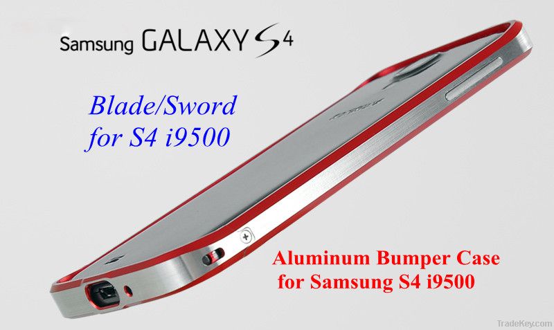 Aluminum Blade Case Sword Case Ultra Thin Aluminum Bumper for S4 i9500