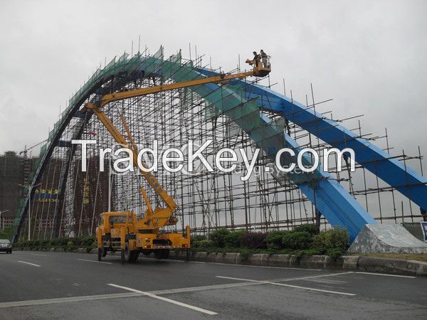 Steel Bridge - Steel Box Arch & Wind Brace