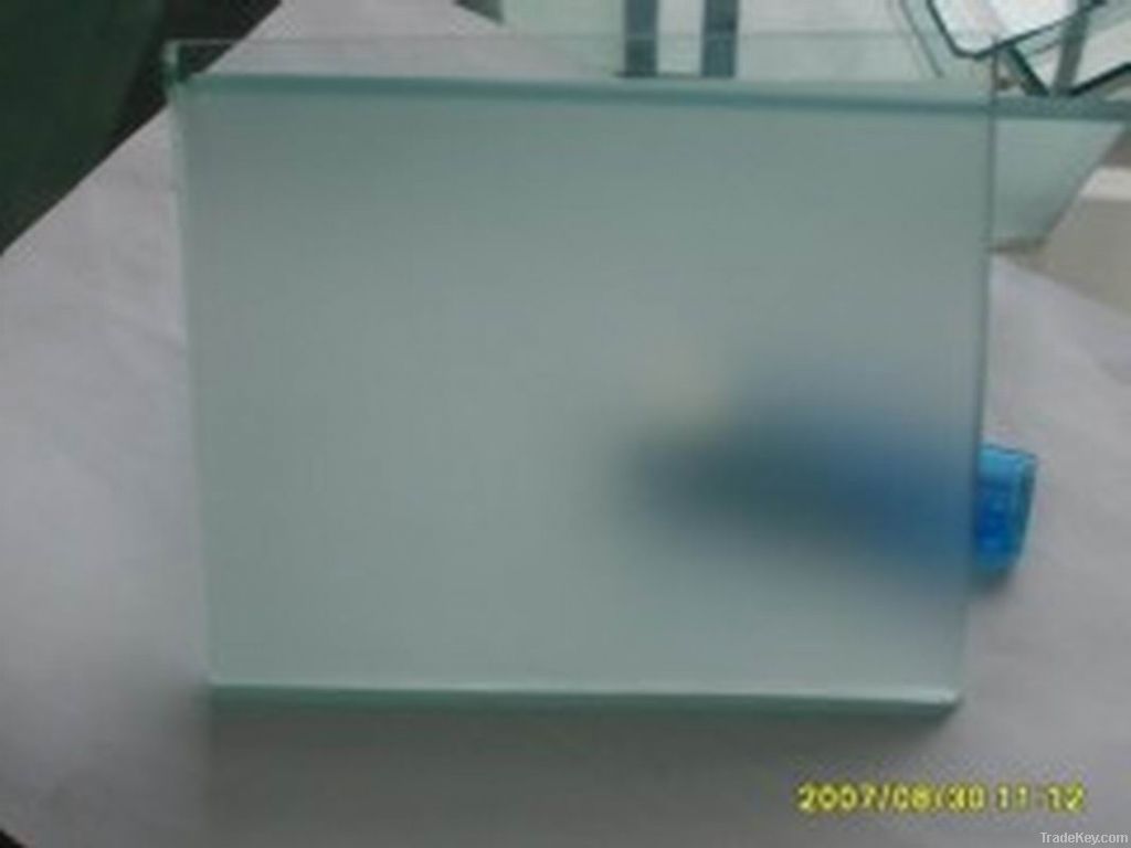 4-12mm Acid Etched Shower Glass with CE & ISO9001