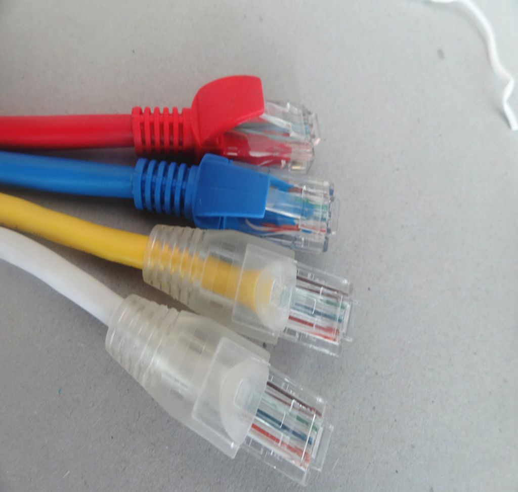 Rj45 connector with cat5&cat5e network cable