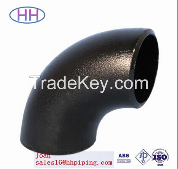 Approved ISO & API Ansi B16.9 A234 WPB carbon steel 90 degree elbow