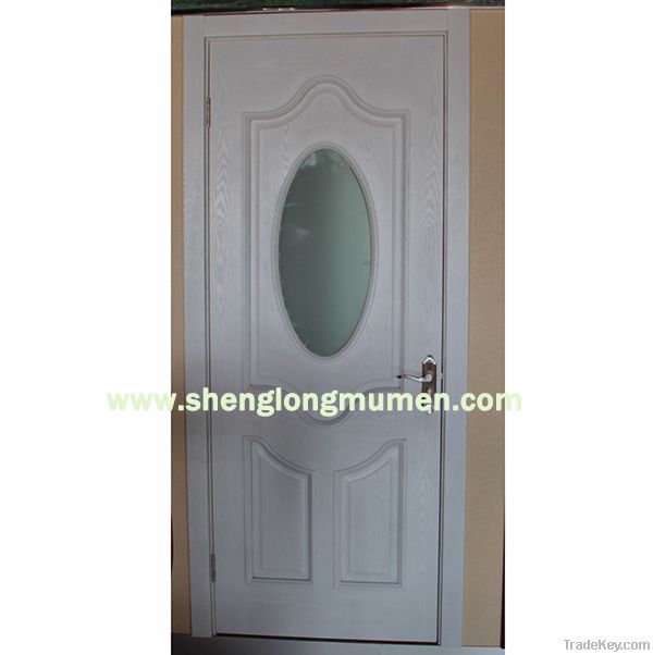 interior white paint wood glass door design