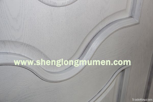 interior white paint wood glass door design